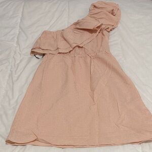 H&M Blush One-Shoulder Dress